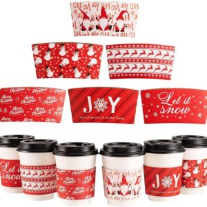 Uchampak - custom printed disposable Eco-friend double wall paper cups coffee cup sleeve Cup Sleeves2