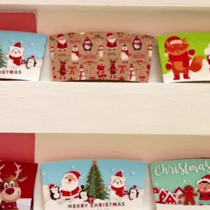 Uchampak - Hot drink paper cup sleeve paper cup jacket for coffee cup Cup Sleeves2