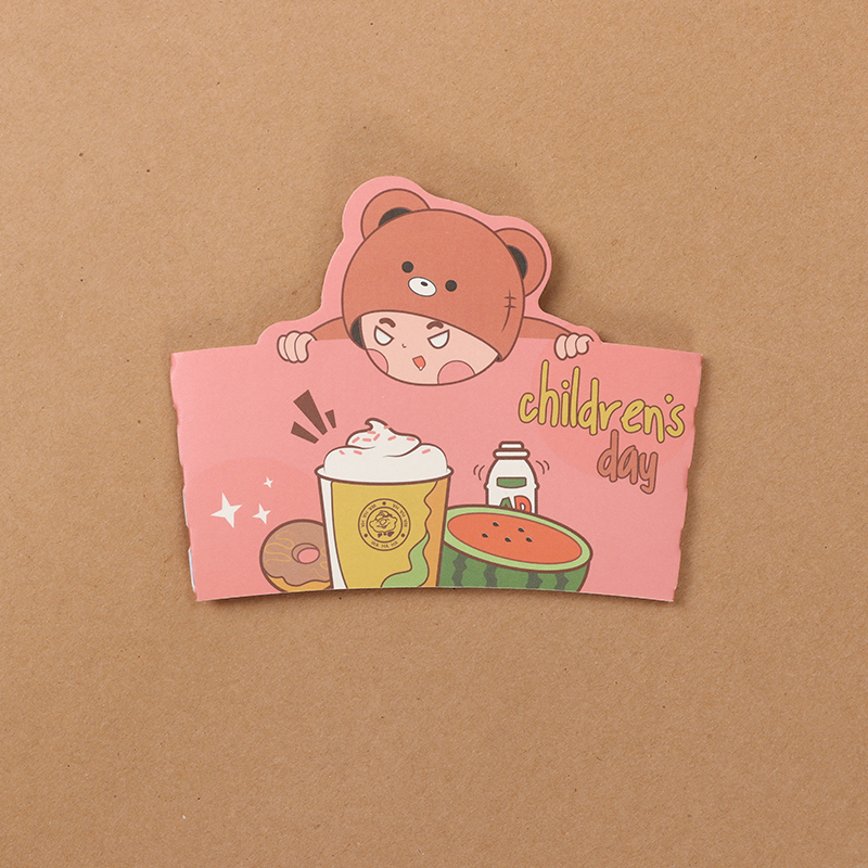 Uchampak- Hot Drink Beverage Disposable Bio Paper Cup sleeves Cup Sleeves - Image 3