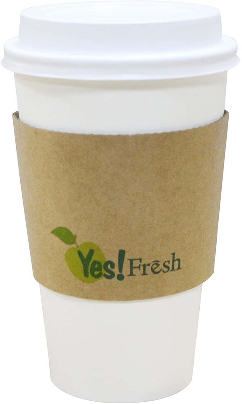 Uchampak - customized logo printed disposable hot drink coffee paper cup with lid and sleeve Cup Sleeves1 - Image 7