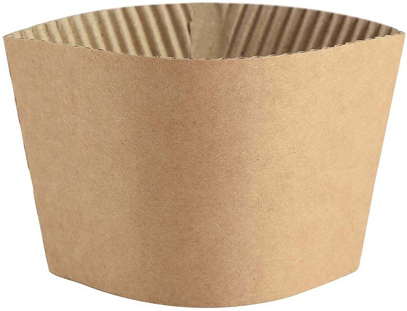 Uchampak - Disposable custom printed craft embossed stamped paper coffee cup sleeve for paper cup Cup Sleeves3 - Image 4