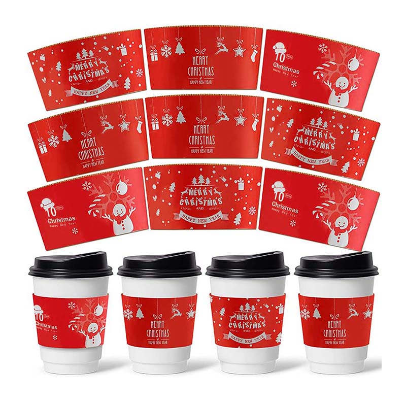 Uchampak- customized colorful printing hot coffee paper Cup Sleeves - Image 6