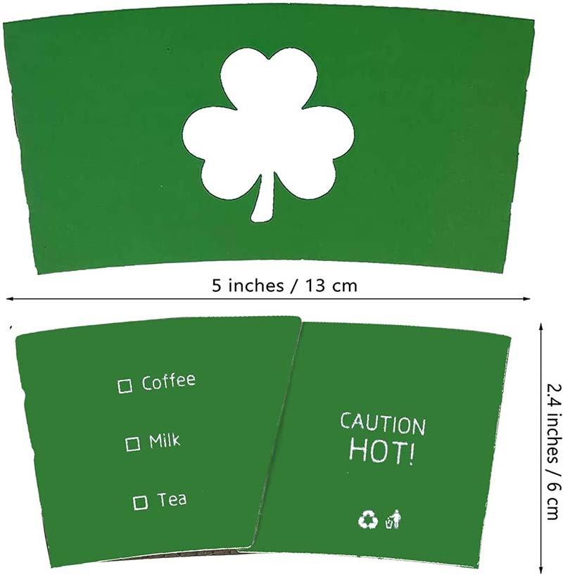 Uchampak- Disposable custom printed craft embossed stamped paper coffee cup sleeve for paper cup Cup Sleeves2 - Image 3