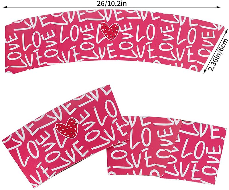 Uchampak- Coffee sleeves Cup Sleeve Corrugated Paper Customized Color c Cup Sleeve For Hot and Cold Drinks Cup Sleeves - Image 3