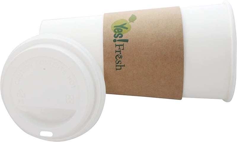 Uchampak- Ripple Wall Paper Coffee Cup Sleeves Custom Logo Printed Disposable Cup Sleeves - Image 4