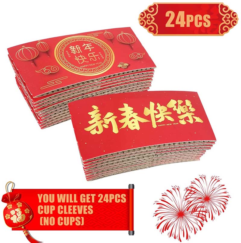 Uchampak- Paper Cup Sleeve Customized Color coffee sleeves Cup Sleeve Corrugated For Hot and Cold Drinks Cup Sleeves - Image 5