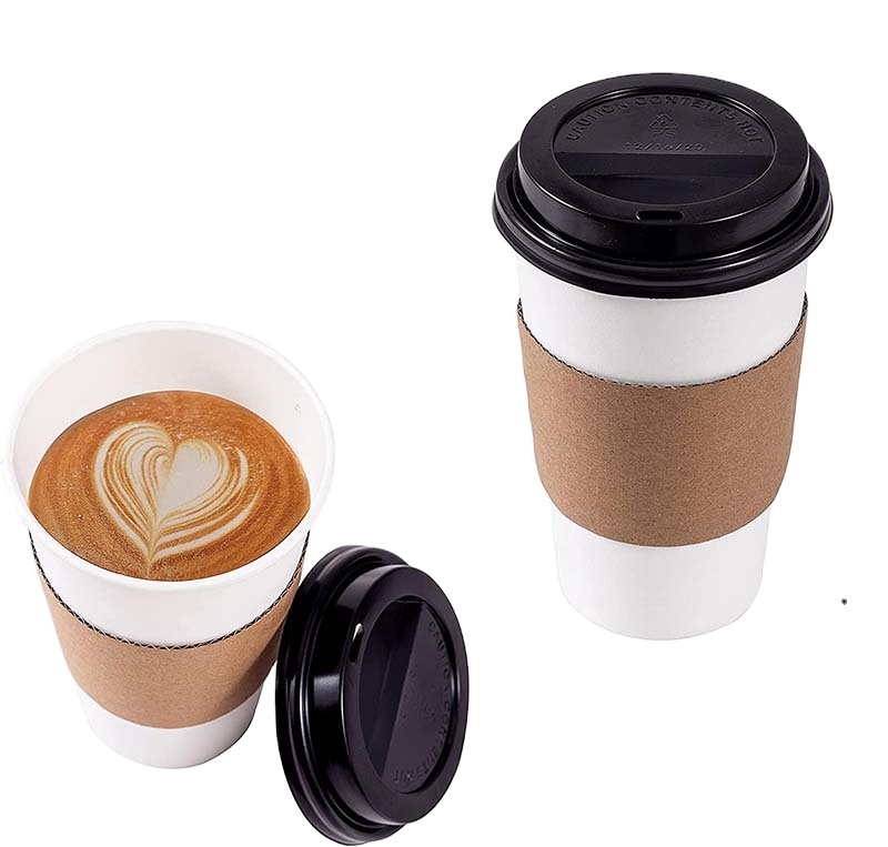 Uchampak- Cup Sleeve For Hot and Cold Drinks Paper Cup Sleeve Customized Color Reusable Cup Sleeves - Image 3