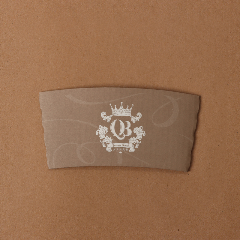 Uchampak- Kraft Paper Sleeves Protective Heat Insulation Drinks Coffee Sleeves Disposable Corrugated Cup Sleeves Jackets - Image 4
