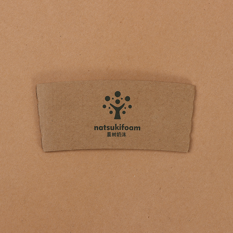 Uchampak- Kraft Paper Sleeves Protective Heat Insulation Drinks Coffee Sleeves Disposable Corrugated Cup Sleeves Jackets - Image 7