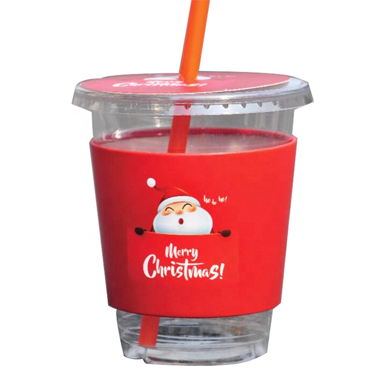 Uchampak- Disposable Triple layers Paper Cup Sleeves Custom Design Match 8oz, 10oz,12oz,16oz Paper Cups Cup Sleeves