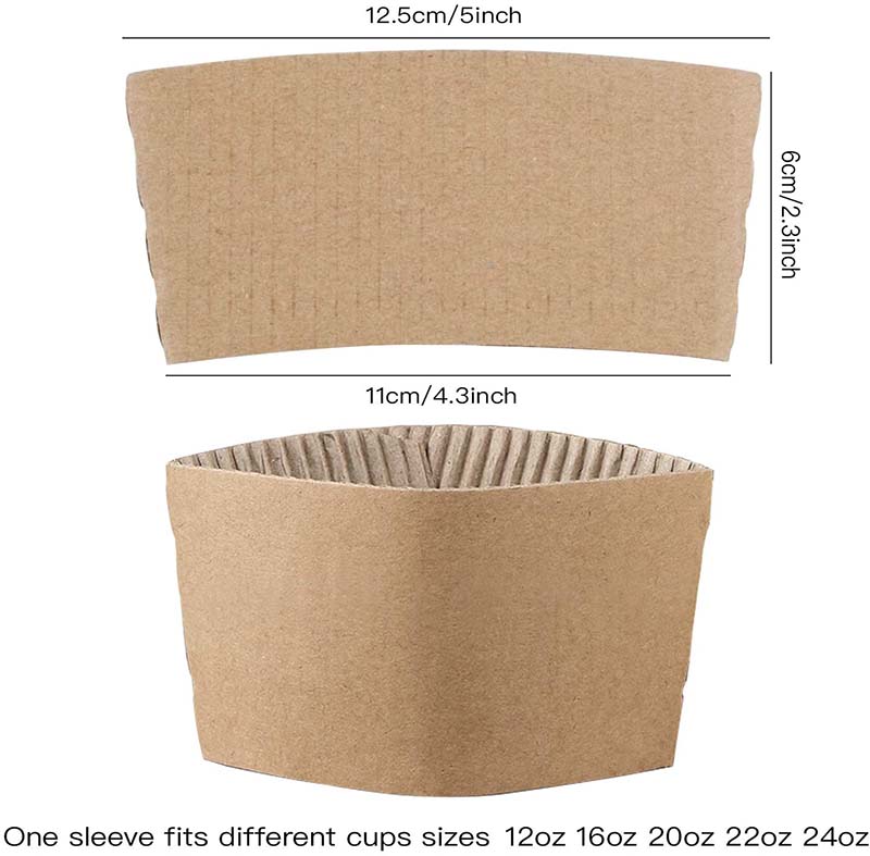 Uchampak- Cheap price high thickness paper cup sleeves Custom logo Flexo and Offset printing Cup Sleeves - Image 4