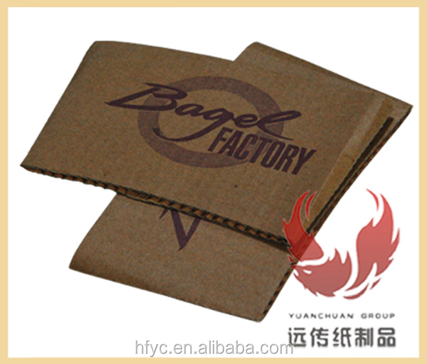 Uchampak- Disposable Fashion Corrugated Paper Coffee Cup Jacket Hot Drink Cup Sleeves Custom Logo Accept Cup Sleeves - Image 3