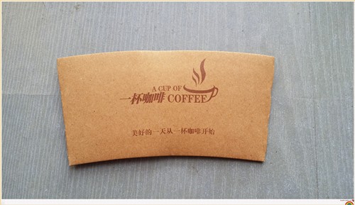 Uchampak- Compostable Printed Heat resistant paper Corrugated Kraft Jacket/Sleeve for 10-24 Oz Cups Cup Sleeves - Image 4