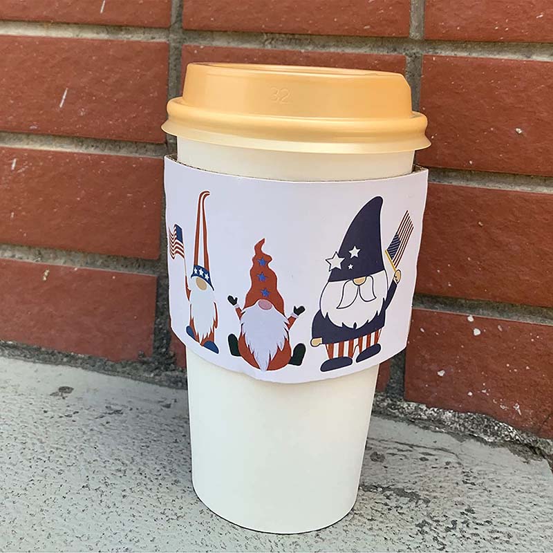 Uchampak- Biodegradable Special Cutting Heat-resistant Coffee Cup Jacket Hot Drink Cup Sleeves Cup Sleeves - Image 3