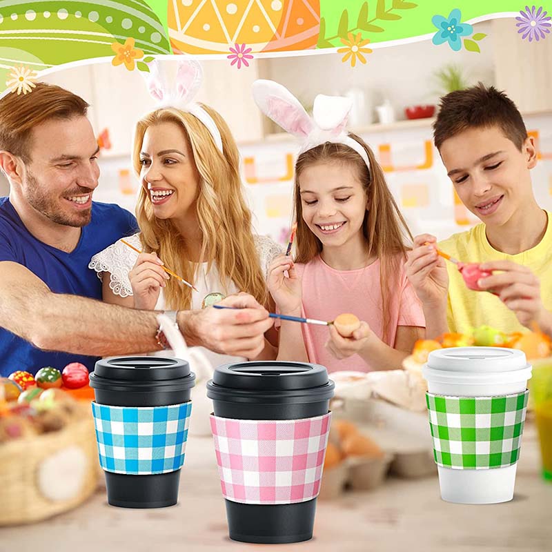 Uchampak- The coffee sleeve has a three-layer and ripples inside to prevent the sleeve from slipping off Cup Sleeves - Image 3