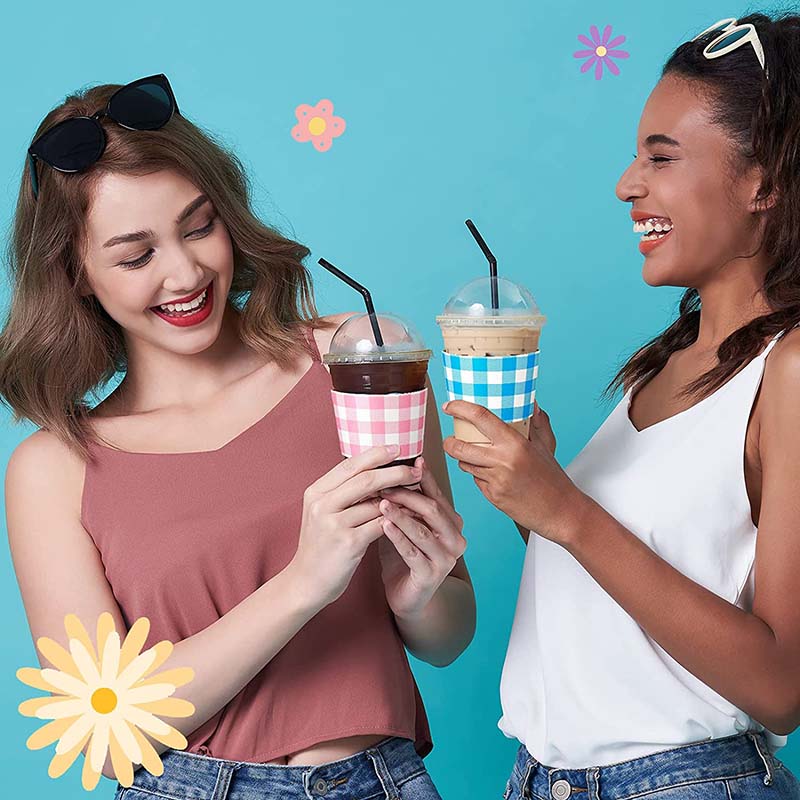 Uchampak- The coffee sleeve has a three-layer and ripples inside to prevent the sleeve from slipping off Cup Sleeves - Image 6