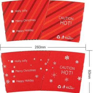 Uchampak-  Cup Sleeve Corrugated For Hot and Cold Drinks Paper Cup Sleeve Customized Color and Pattern Cup Sleeves