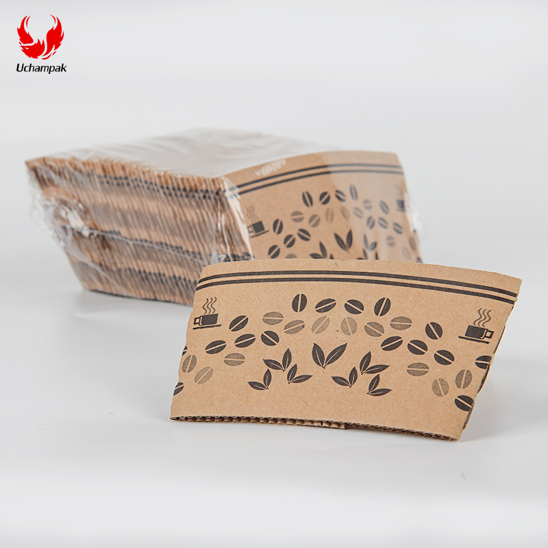 Uchampak-manufacutre for cup sleeves cup jacket for hot and cold coffee and other beverage