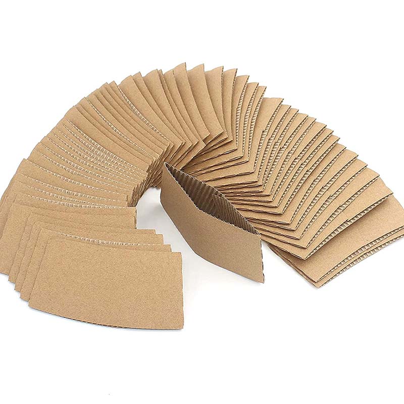 Uchampak-paper coffee cup sleeves 12oz/16oz/8oz/20oz/customized size for you to choose from