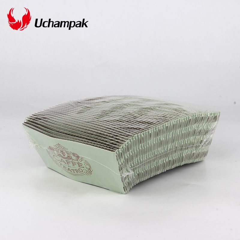 Uchampak-paper cup sleeve manufacture for customized cup jackets fit paper cup clear cup 8oz,10oz,12oz,16oz,20oz - Image 3