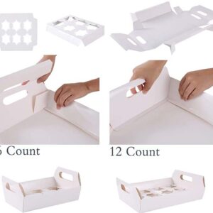 Uchampak - Natural craft paper box for pies and biscuit boxes disposable take away sushi to go box Window & Foldable Pak