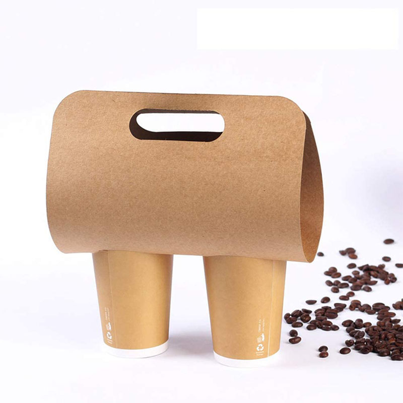 Uchampak - Biodegradable and Compostable Cup Holder Durable Drink Carrier for Food Delivery Service Cup Holder1