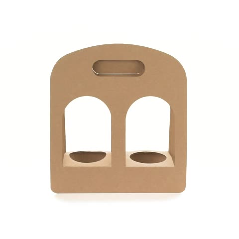 Uchampak - Paper cup tray, durable cup holder for 2 coffee cups, for food delivery service Cup Holder