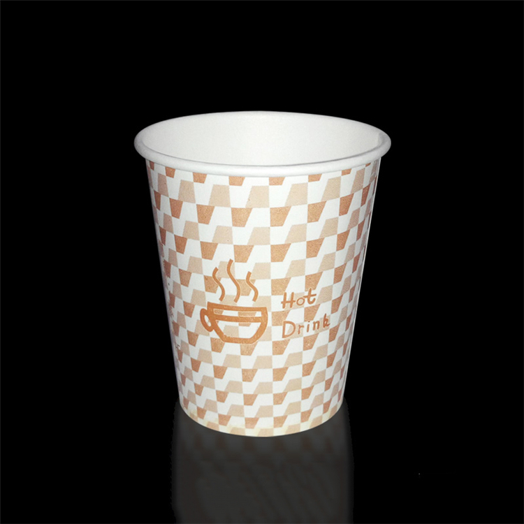 Uchampak - Beverage Use Custom Printing 100% Compostable Steady Single Wall Vending Machine Paper Cup Single wall cup