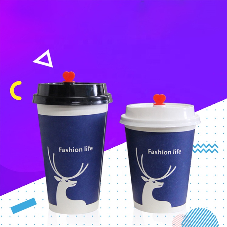 Uchampak - Custom printed 12oz paper cups for hot drinks Single wall cup - Image 4