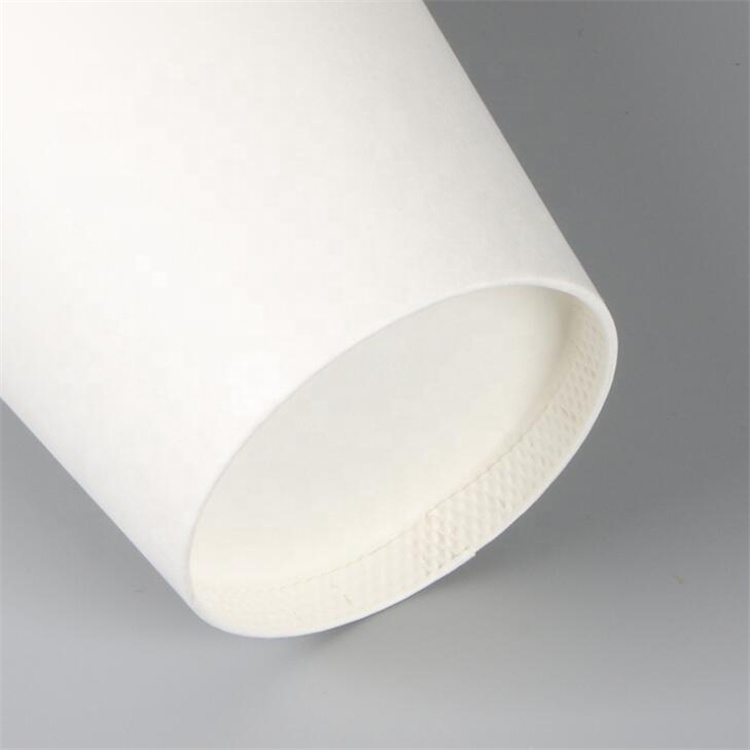 Uchampak- Plain white paper coffee cup with lid Single wall cup - Image 6