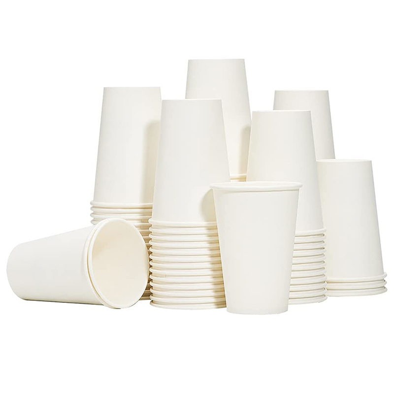 Uchampak- Hot Coffee Paper Cup Disposable Double Wall Stamping Custom Logo 8oz 12oz Time Packaging Single wall cup1 - Image 3