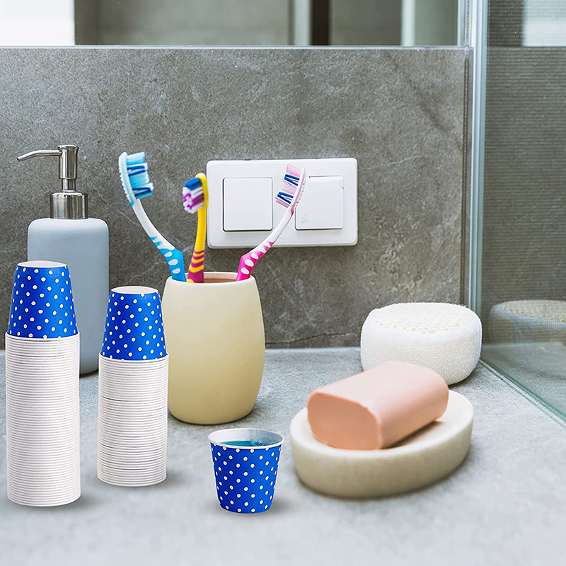 Uchampak -16 oz Paper Cups, Mouthwash Cups, Disposable Cups for Party Picnic Single wall cup - Image 7