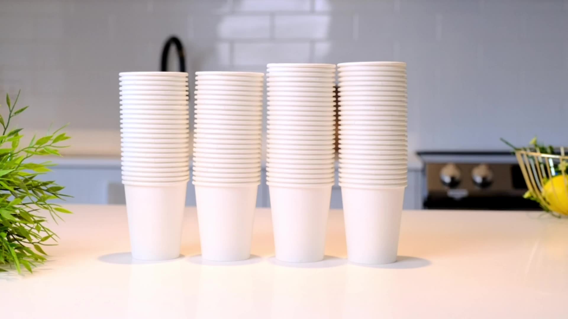 Uchampak- Hot Coffee Paper Cup Disposable Double Wall All 8oz 12oz 16oz 20oz to go cups White paper cups Single wall cup
