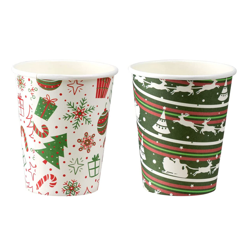 Uchampak - Hot Coffee Paper Cup Disposable Double Wall Custom Logo All 4oz 8oz 12oz Single wall cup - Image 4