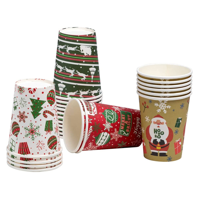 Uchampak - Hot Coffee Paper Cup Disposable Double Wall Custom Logo All 4oz 8oz 12oz Single wall cup - Image 6