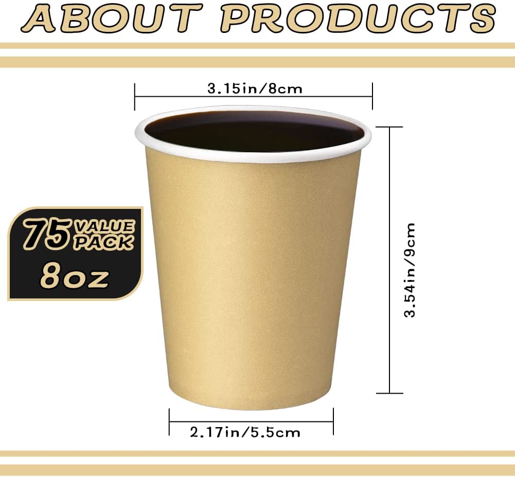 Uchampak - Disposable paper cu for bathroom Disposable Tableware Single wall cup1 - Image 3