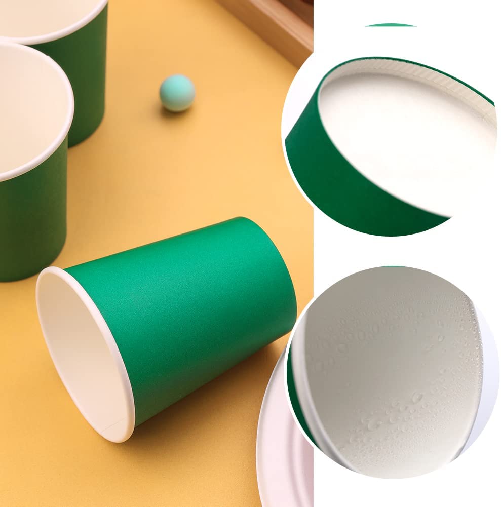 Uchampak- Hot Coffee Paper Cup Disposable Double Wall Gold Foil Stamping Custom Logo 8oz 12oz Single wall cup - Image 4