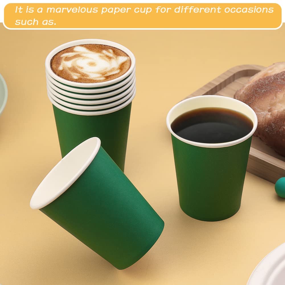 Uchampak- Hot Coffee Paper Cup Disposable Double Wall Gold Foil Stamping Custom Logo 8oz 12oz Single wall cup - Image 6