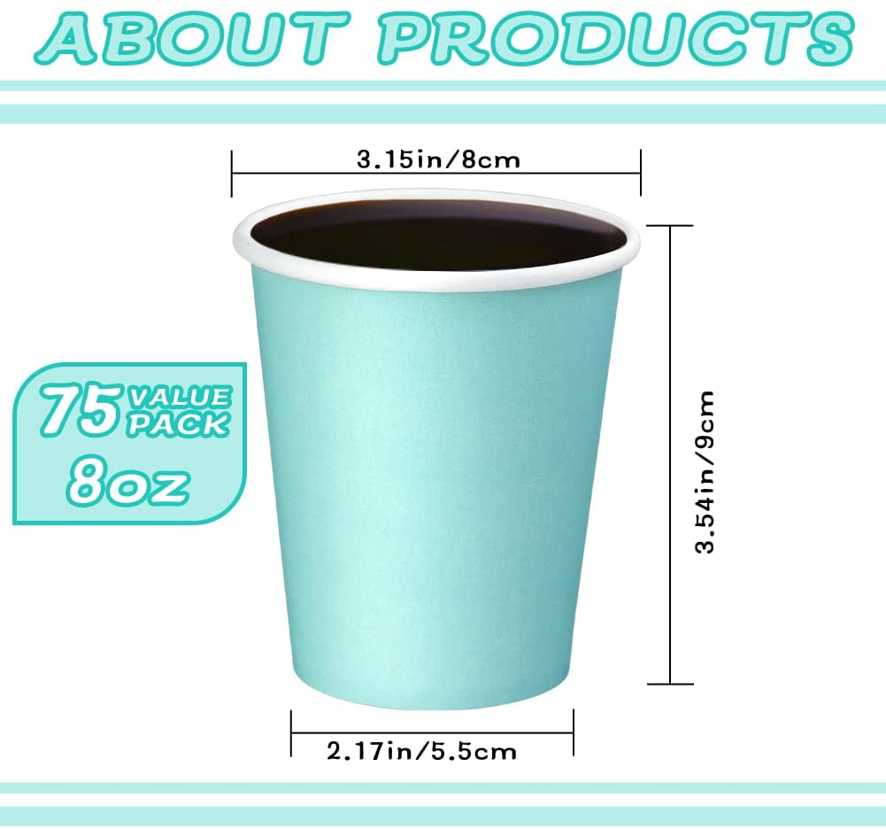 Uchampak - Disposable paper cu for bathroom Disposable Tableware Single wall cup - Image 3