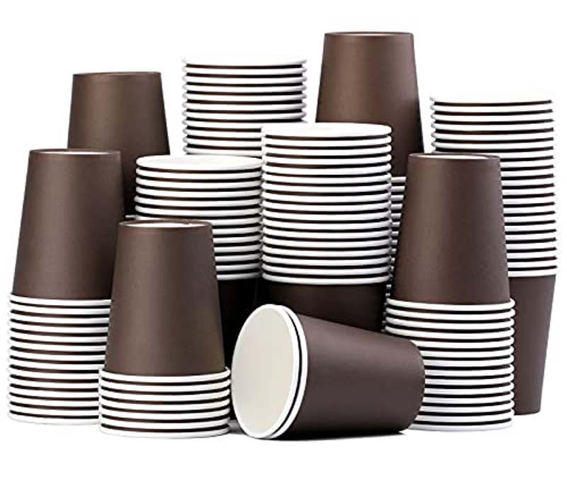 Uchampak- Hot Coffee Paper Cup Disposable Double Wall All 4oz 8oz 12oz Craft Gsm Style Time Packaging Single wall cup