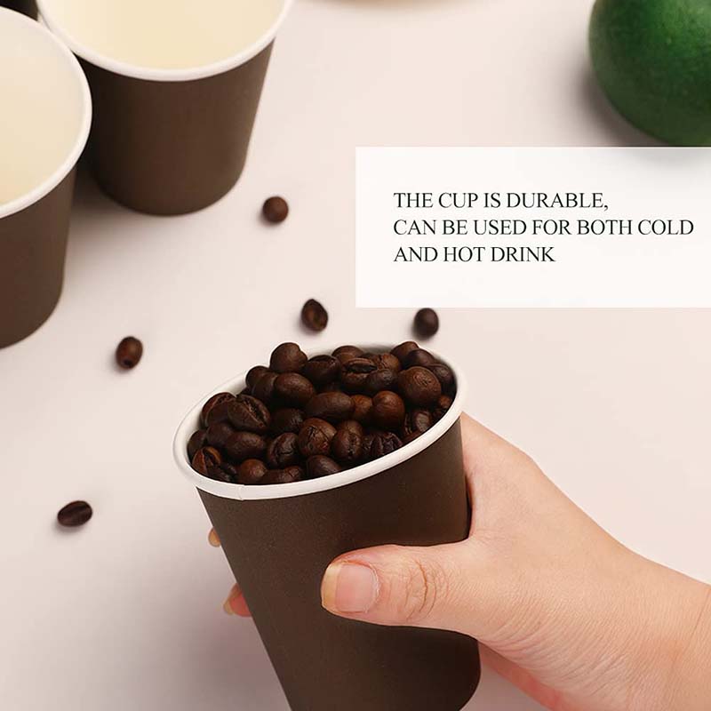 Uchampak- Hot Coffee Paper Cup Disposable Double Wall All 4oz 8oz 12oz Craft Gsm Style Time Packaging Single wall cup - Image 6