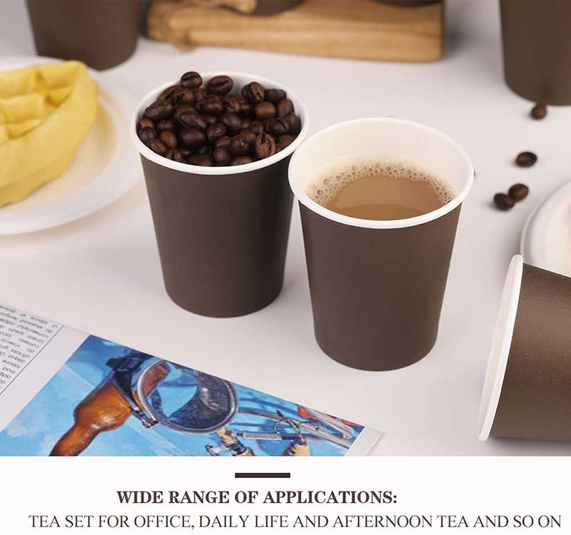 Uchampak- Hot Coffee Paper Cup Disposable Double Wall All 4oz 8oz 12oz Craft Gsm Style Time Packaging Single wall cup - Image 7
