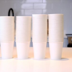 Uchampak- Hot Coffee Paper Cup Disposable Double Wall Custom Logo 8oz 12oz Style Time Packaging Single wall cup