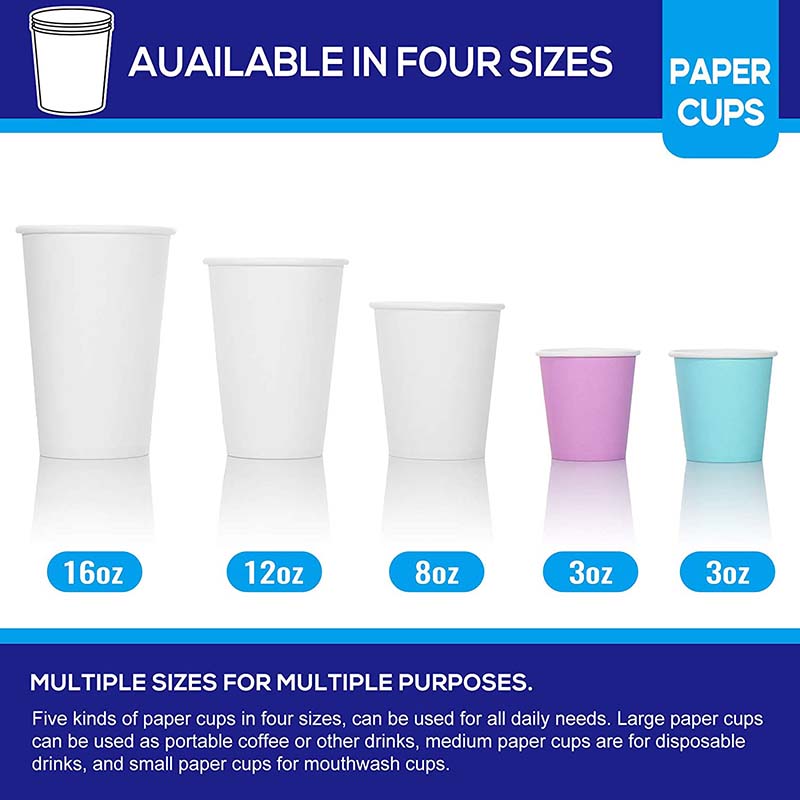 Uchampak- Hot Coffee Paper Cup Disposable Double Wall Custom Logo 8oz 12oz Style Time Packaging Single wall cup - Image 3