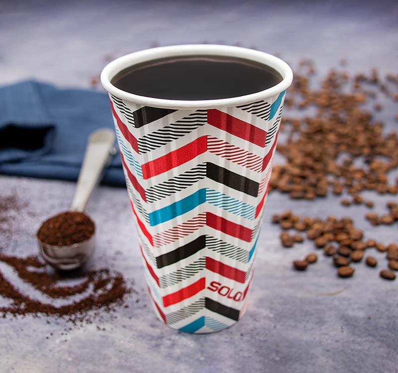 Uchampak - Paper cup Custom Logo Paper Container Square Paper Bowl Green Gold Dark Wall STYLE Food Single wall cup - Image 3
