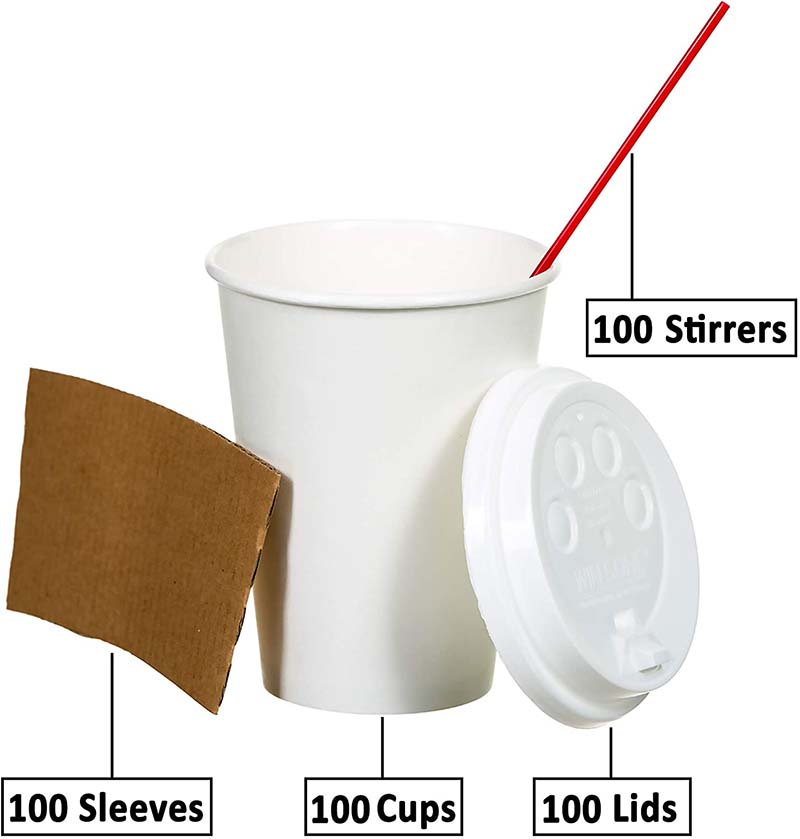 Uchampak- Paper cup Custom Logo Paper Container Round Paper Cup Green Gold Dark Wall Craft STYLE Food Single wall cup - Image 4