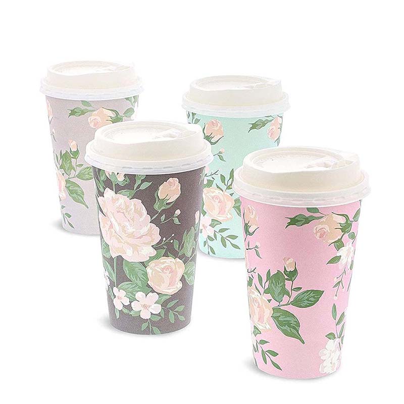 Uchampak- Paper Disposable Cups, Hot / Cold Beverage Drinking Cup for Water, Juice Single wall cup2 - Image 3