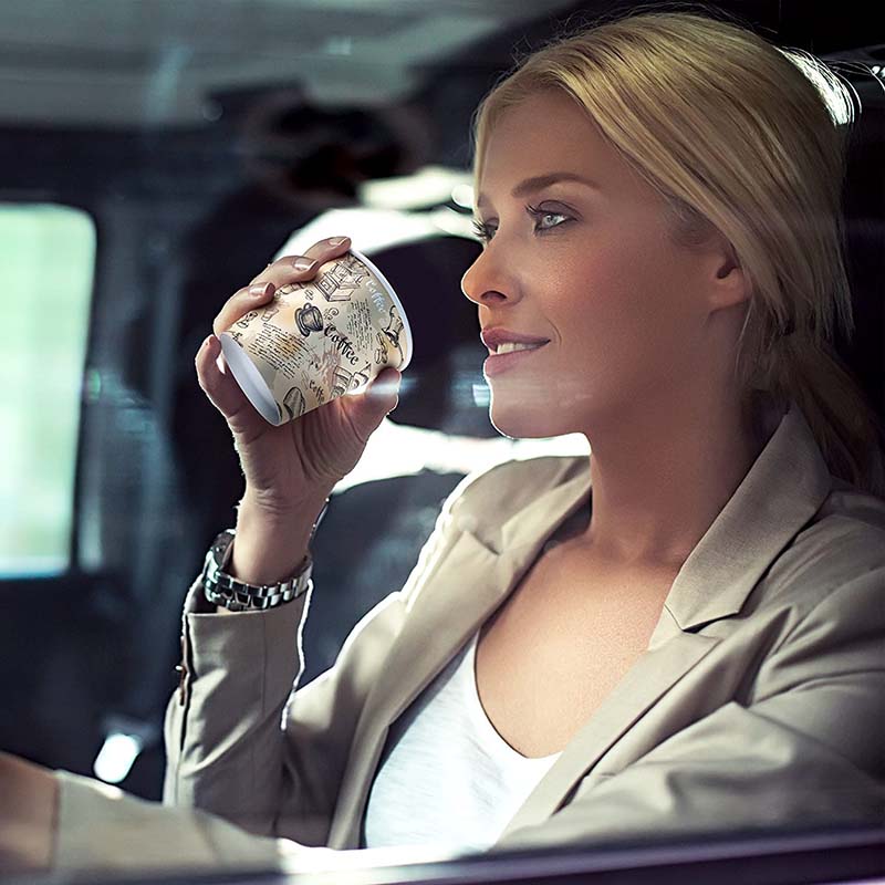 Uchampak - Paper Disposable Cups, Hot / Cold Beverage Drinking Cup for Water, Juice Single wall cup - Image 7