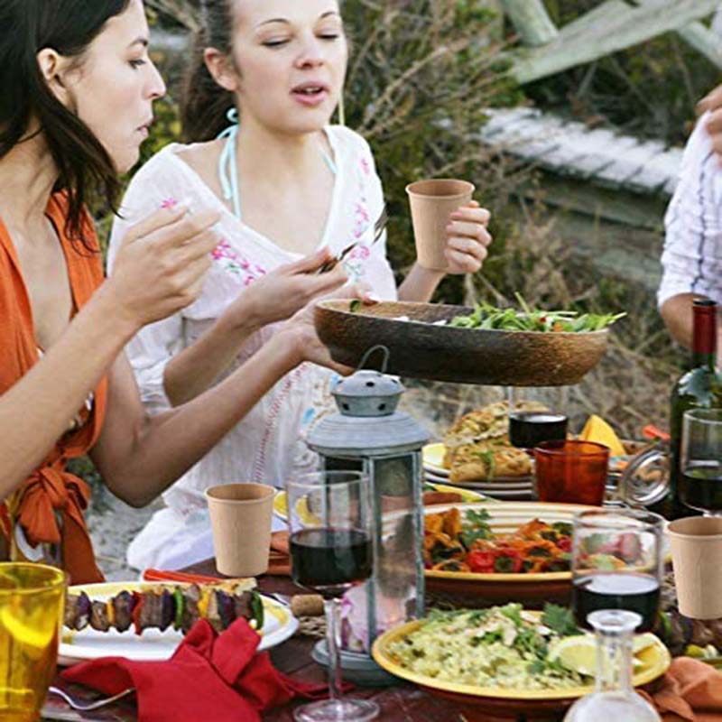 Uchampak- Disposable paper cup, small paper cups for bathroom Disposable Tableware Single wall cup1 - Image 5