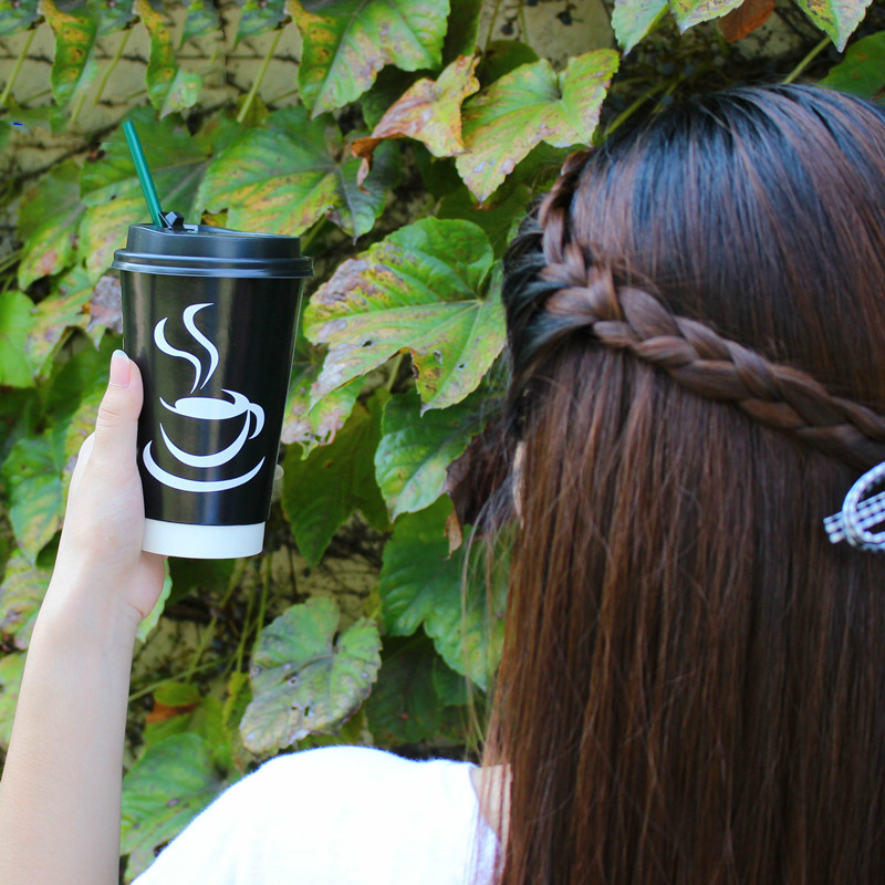 Uchampak- Double wall disposable custom printed logo coated paper coffee cup coffee mug Double wall cup - Image 7